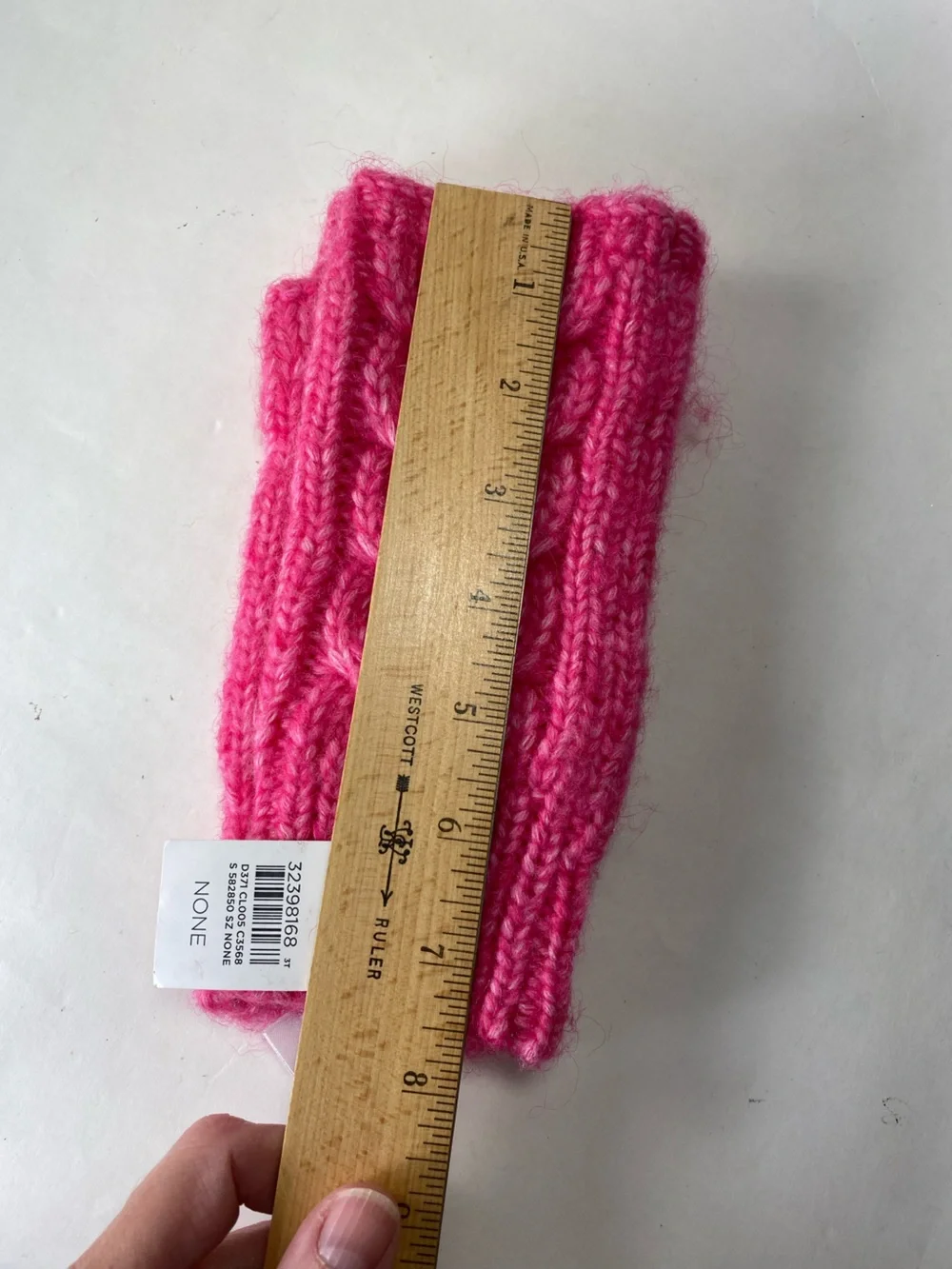 LOFT Cable Knit Fingerless Gloves Bright Fuchsia Pink NWT